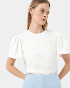 Cayla Gathered Sleeve Tee