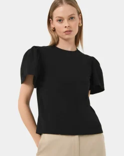 Cayla Gathered Sleeve Tee