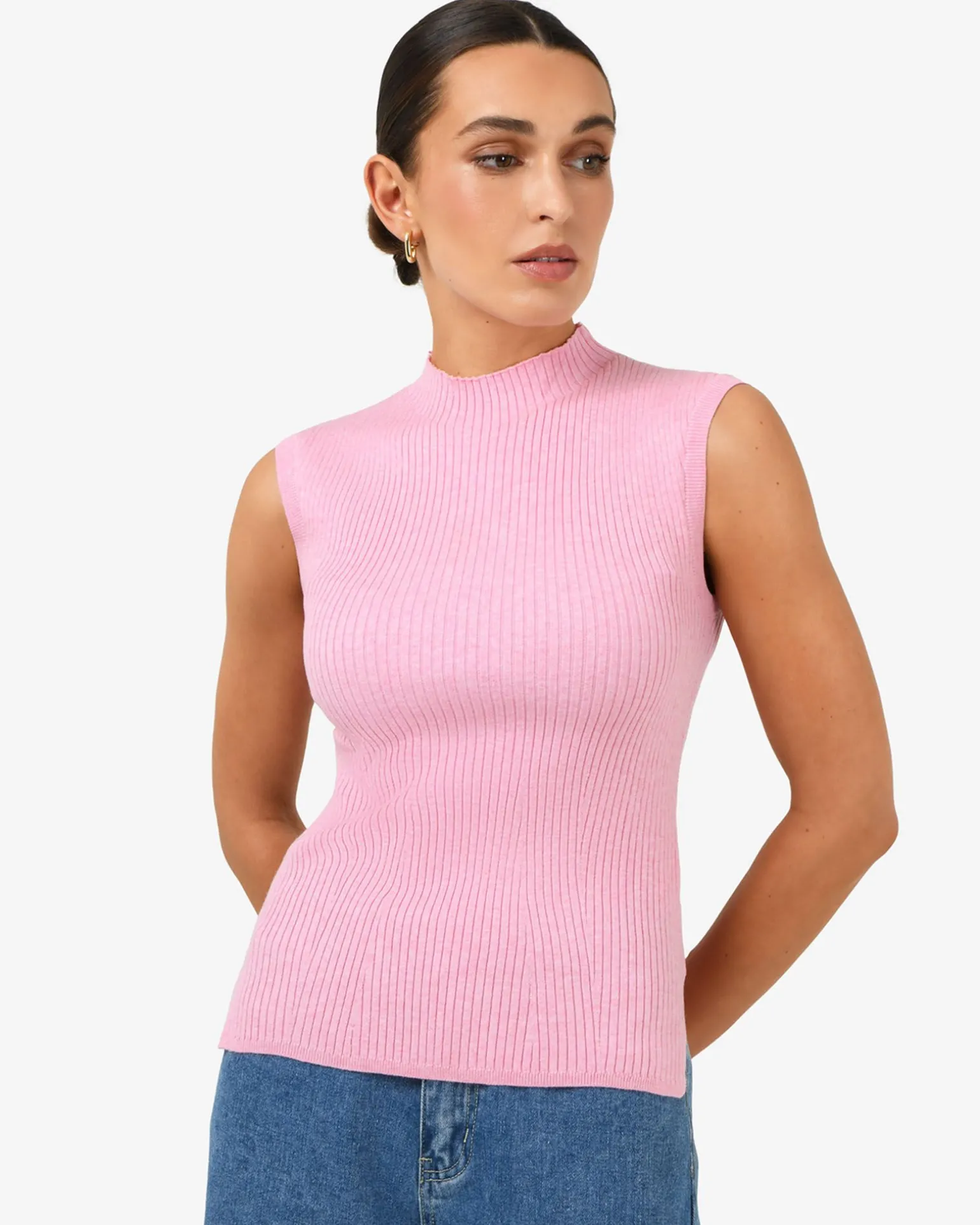 Charm Mock Neck Knit