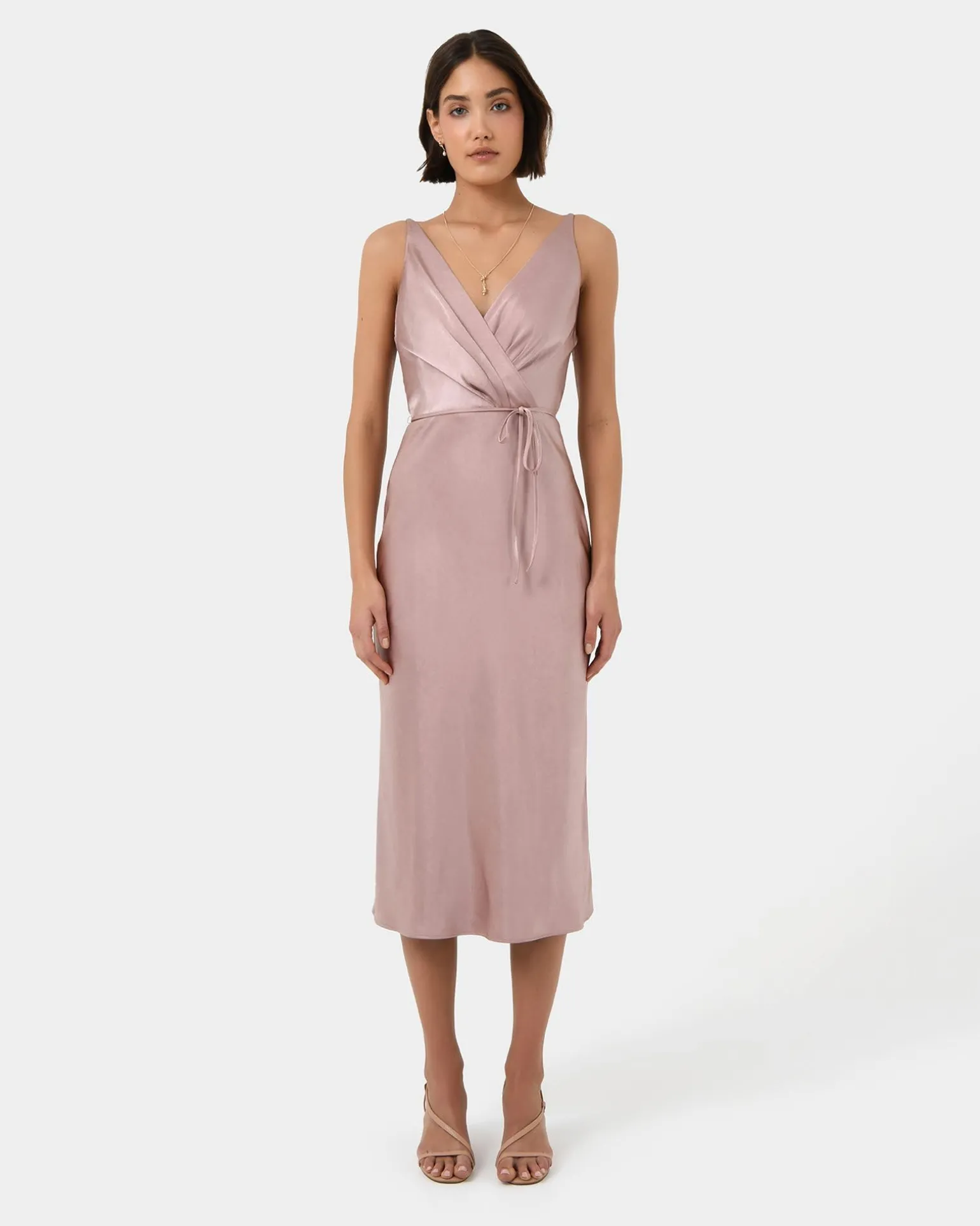 Cherish Tie-waist Midi Dress