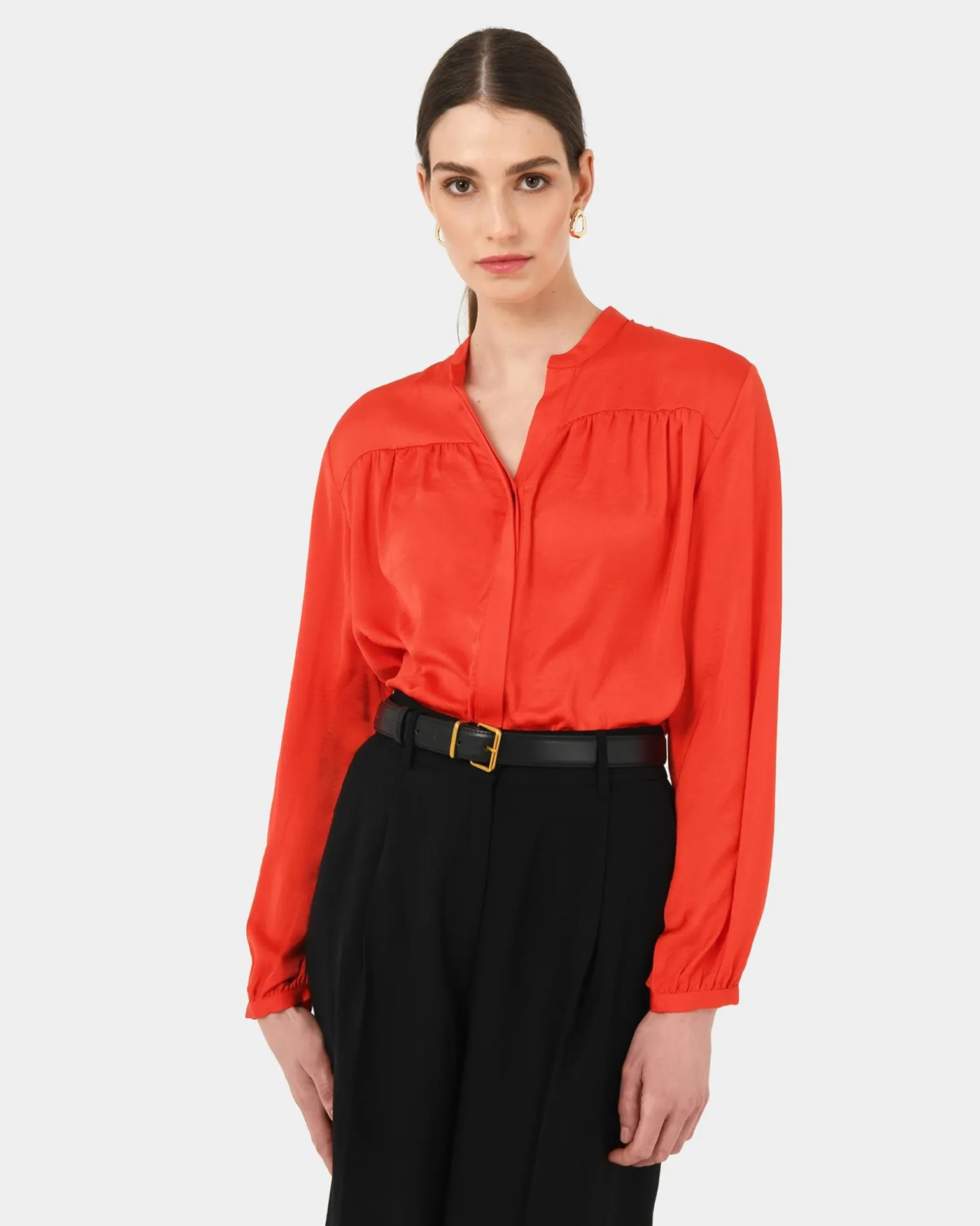Claire V-neck Blouse