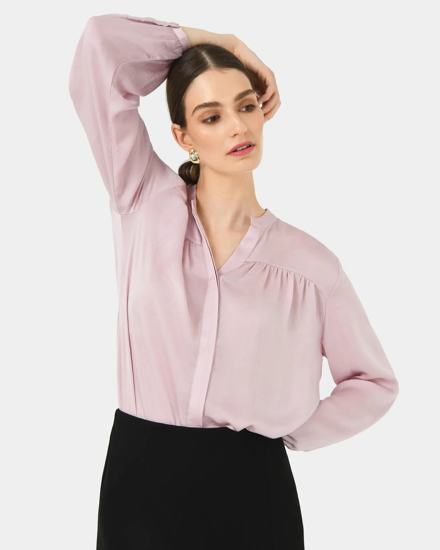 Claire V-neck Blouse