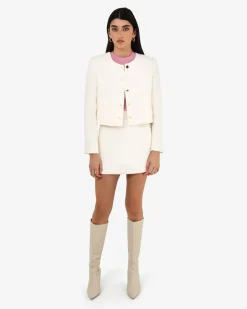 Cynthia Crop Tweed Jacket