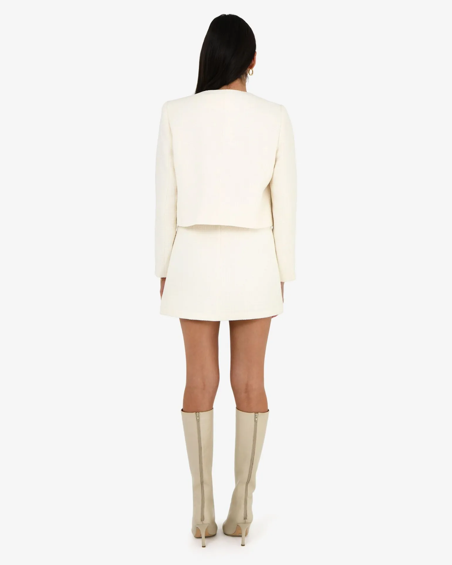 Cynthia Crop Tweed Jacket