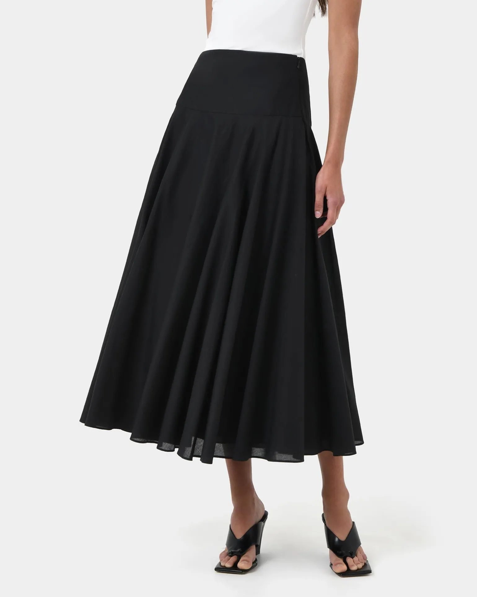 Deb Cotton Midi Full Skirt