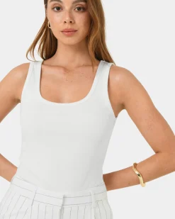 Devin Ribbed Singlet Top