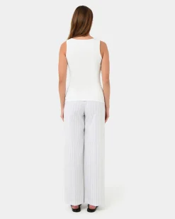 Devin Ribbed Singlet Top