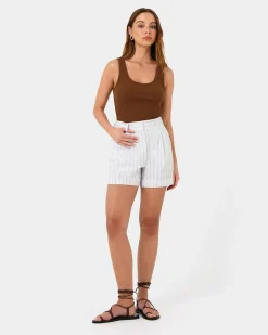 Devin Ribbed Singlet Top