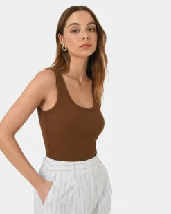 Devin Ribbed Singlet Top