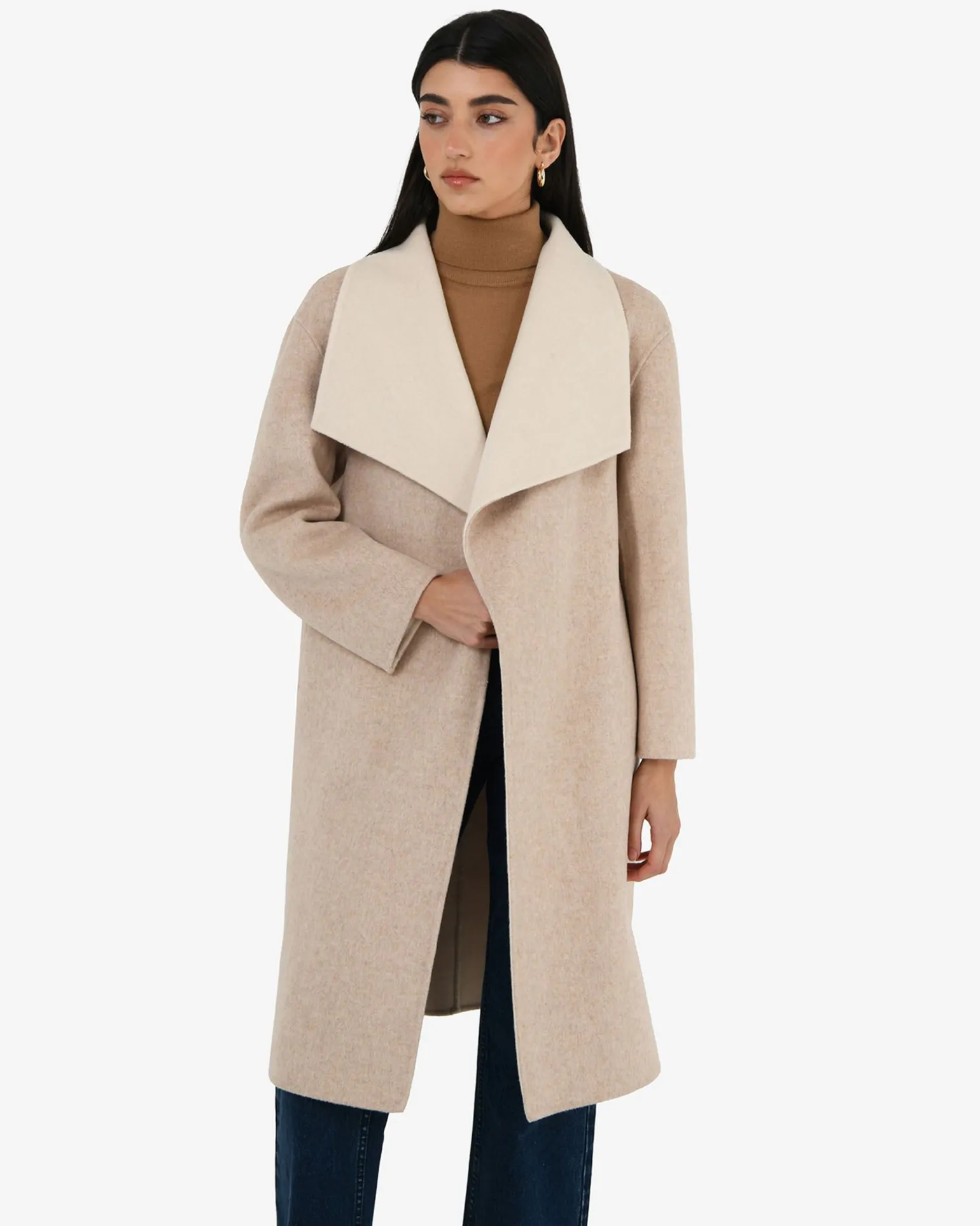 Diana Wool Blend Cocoon Coat