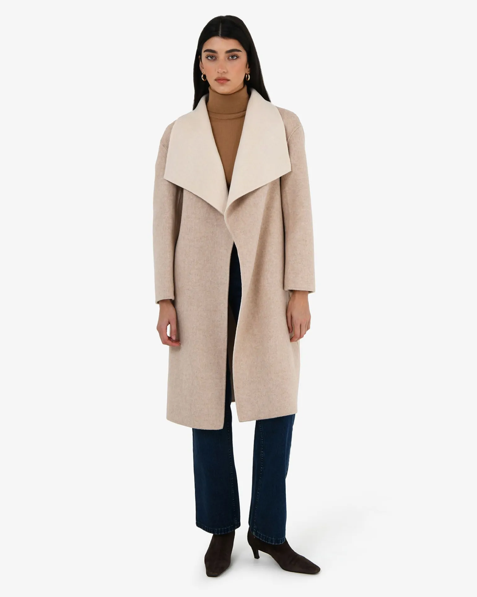 Diana Wool Blend Cocoon Coat