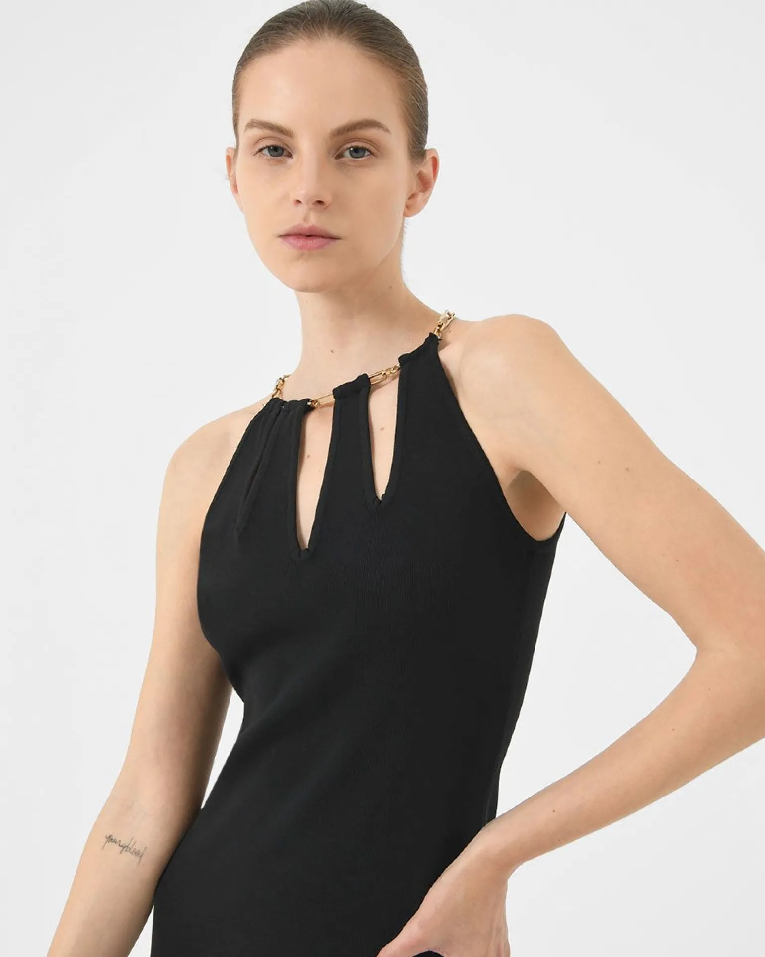 Diwa Chain Strap Knit Dress
