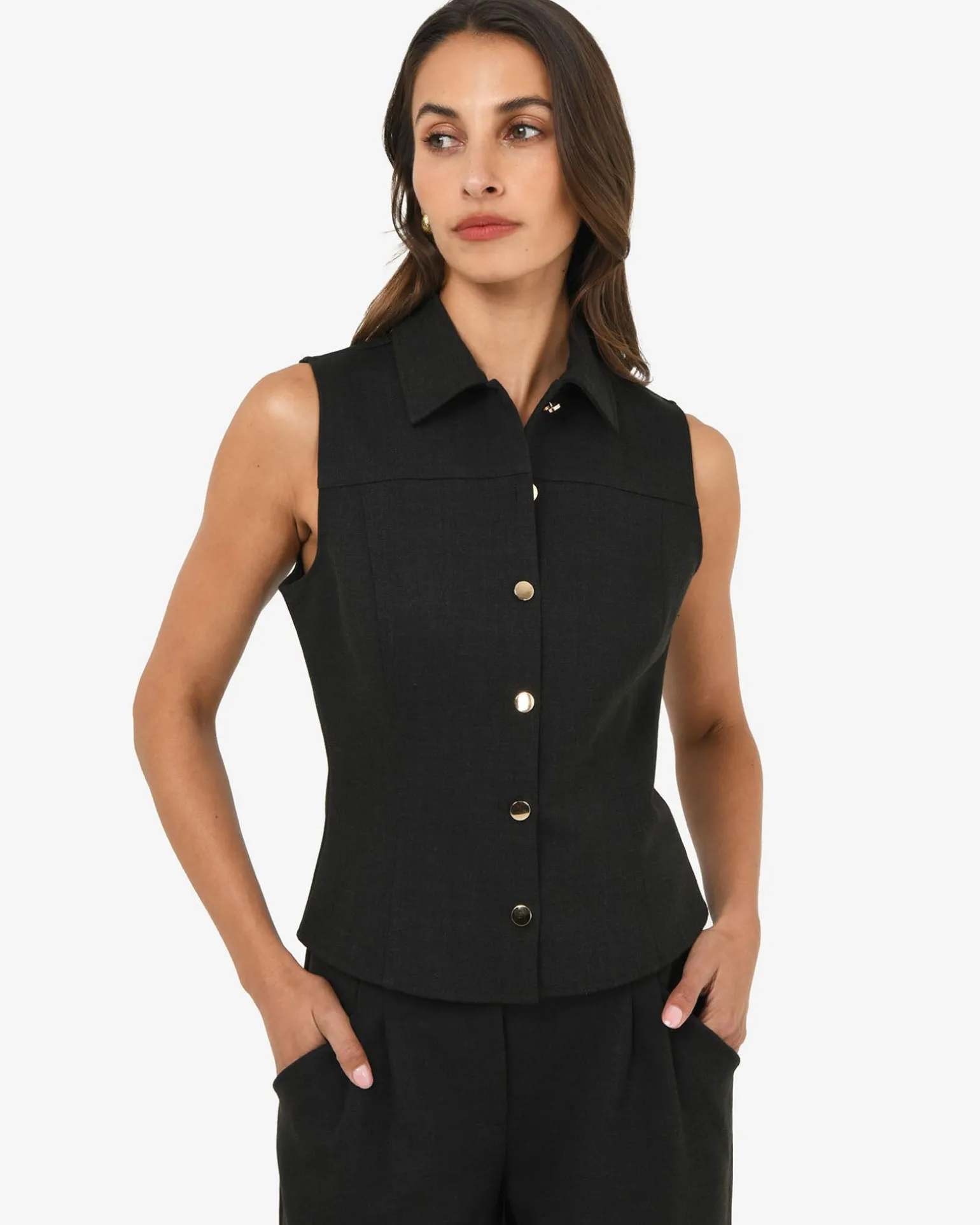 Dolly Collared Vest