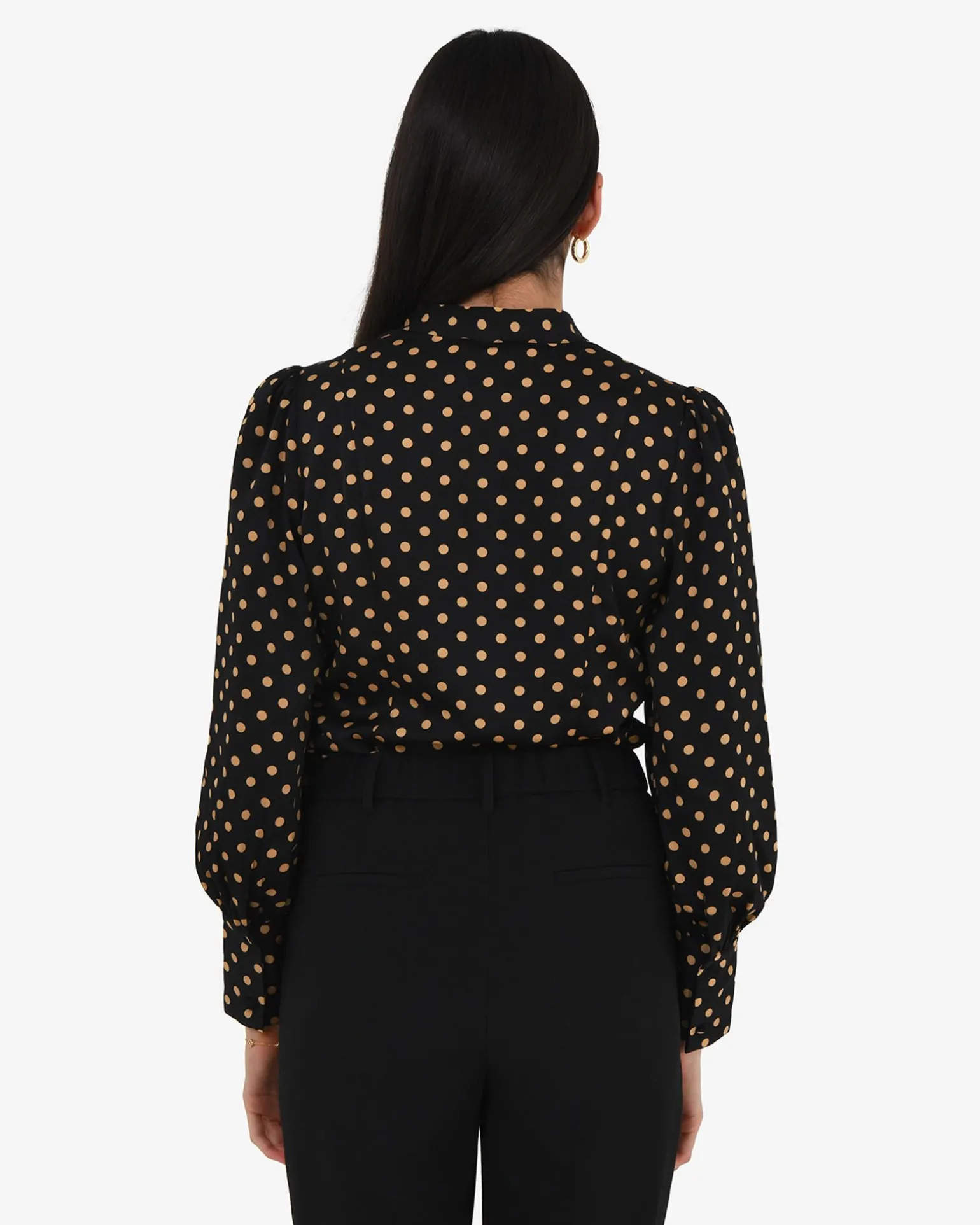 Dotti Polka Dot Printed Blouse