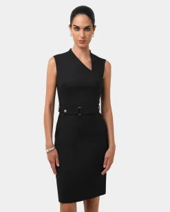 Elka Belted Pencil Dress