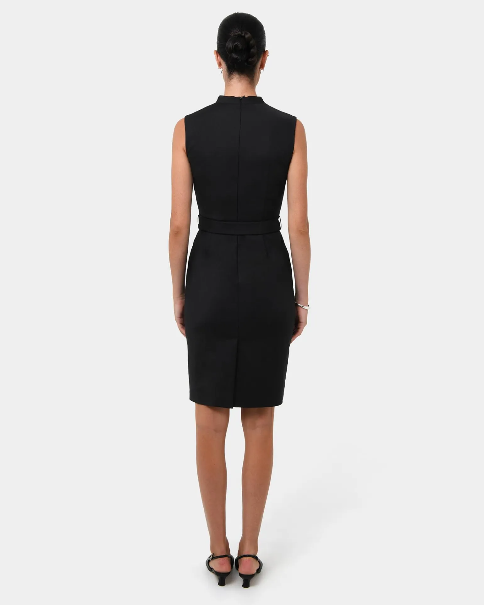 Elka Belted Pencil Dress