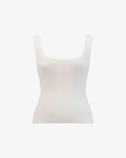 Ella Square Neck Rib Knit