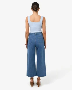 Ella Square Neck Rib Knit