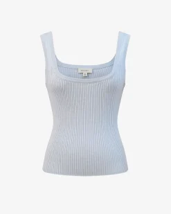 Ella Square Neck Rib Knit