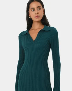 Elliot Collared Knit Dress