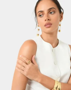 Eva Gold Drop Earrings
