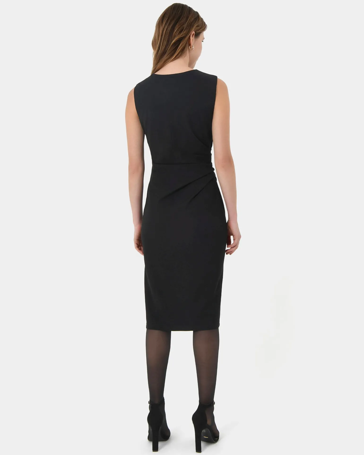 Faith Side Pleated Midi Dress