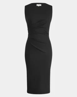 Faith Side Pleated Midi Dress