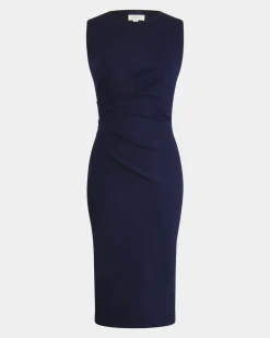 Faith Side Pleated Midi Dress