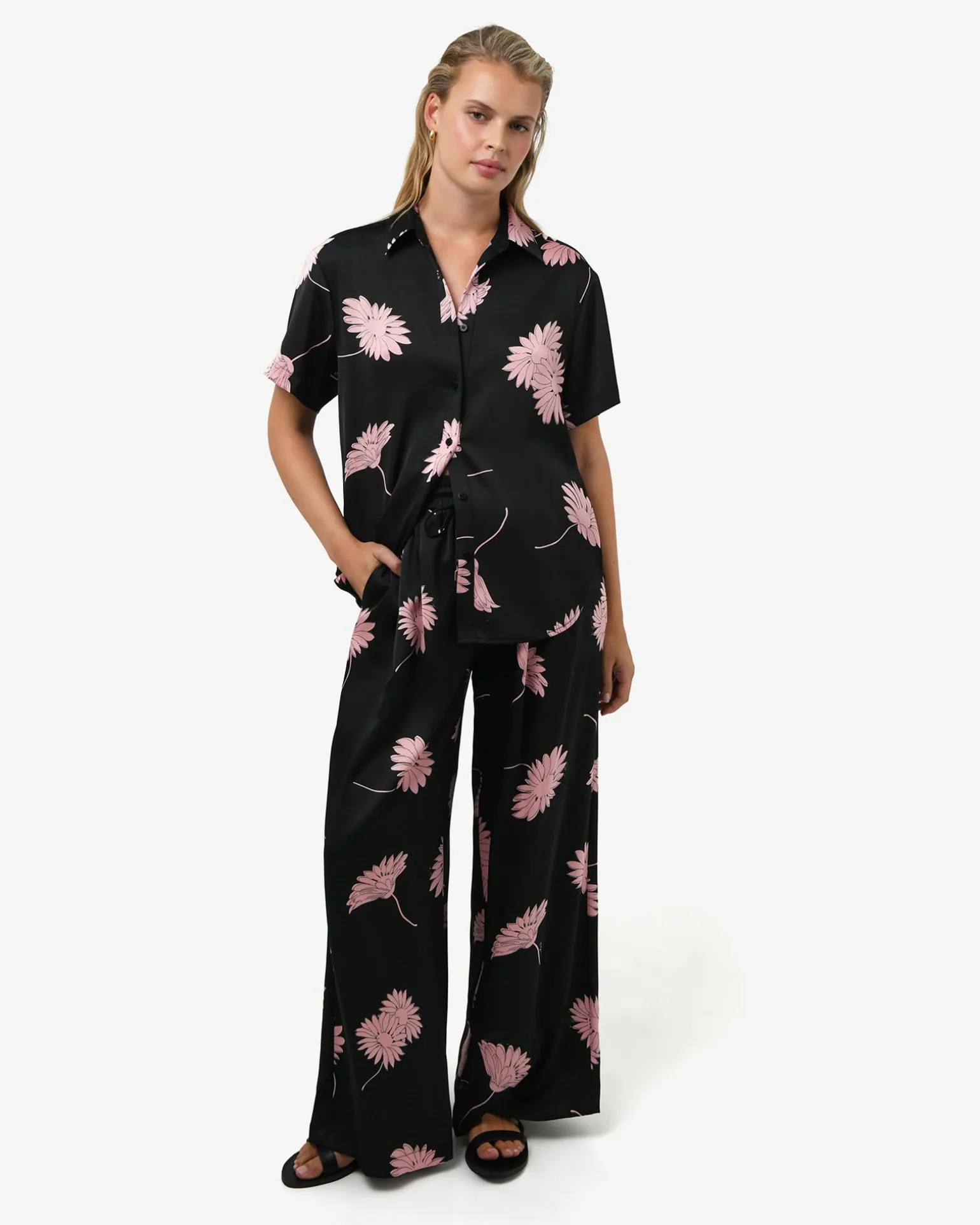 Felicia Floral Satin Shirt