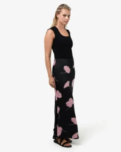 Felicia Floral Satin Skirt
