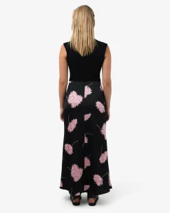 Felicia Floral Satin Skirt