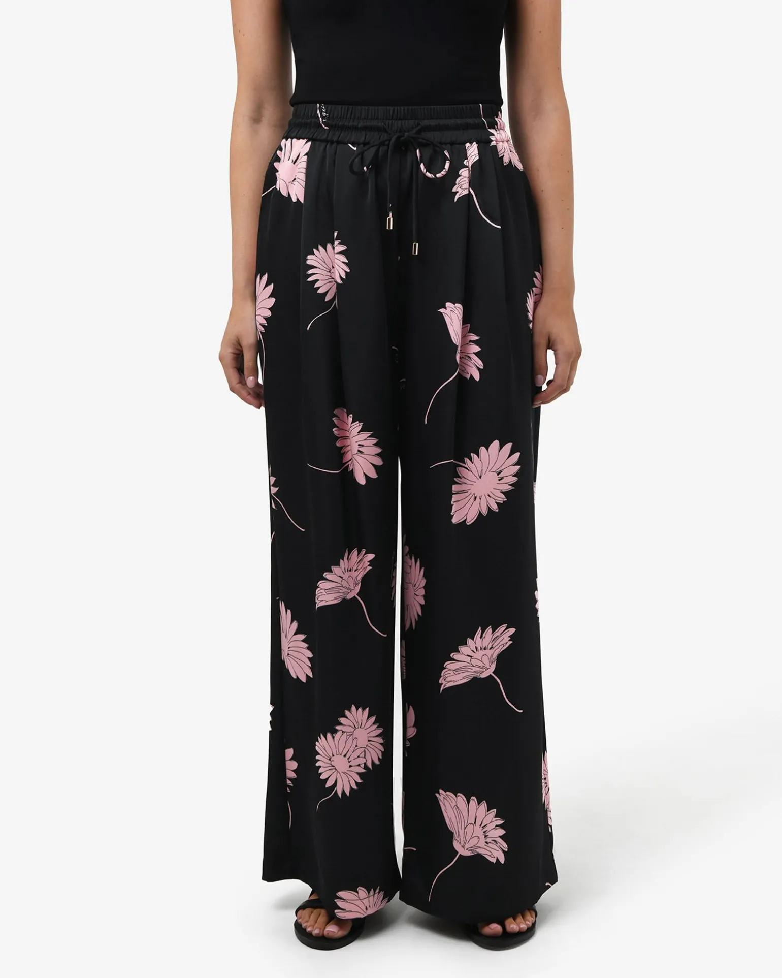 Felicia Satin Elastic Pants