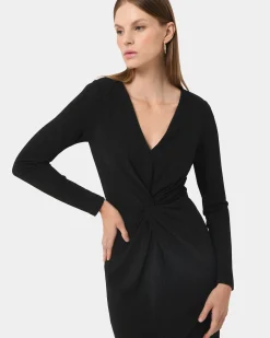 Giada Twist Knit Glitter Dress