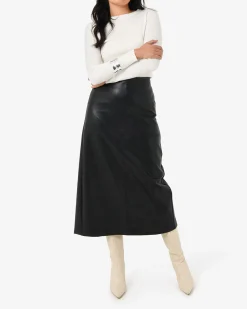 Giselle Panel Pu Skirt
