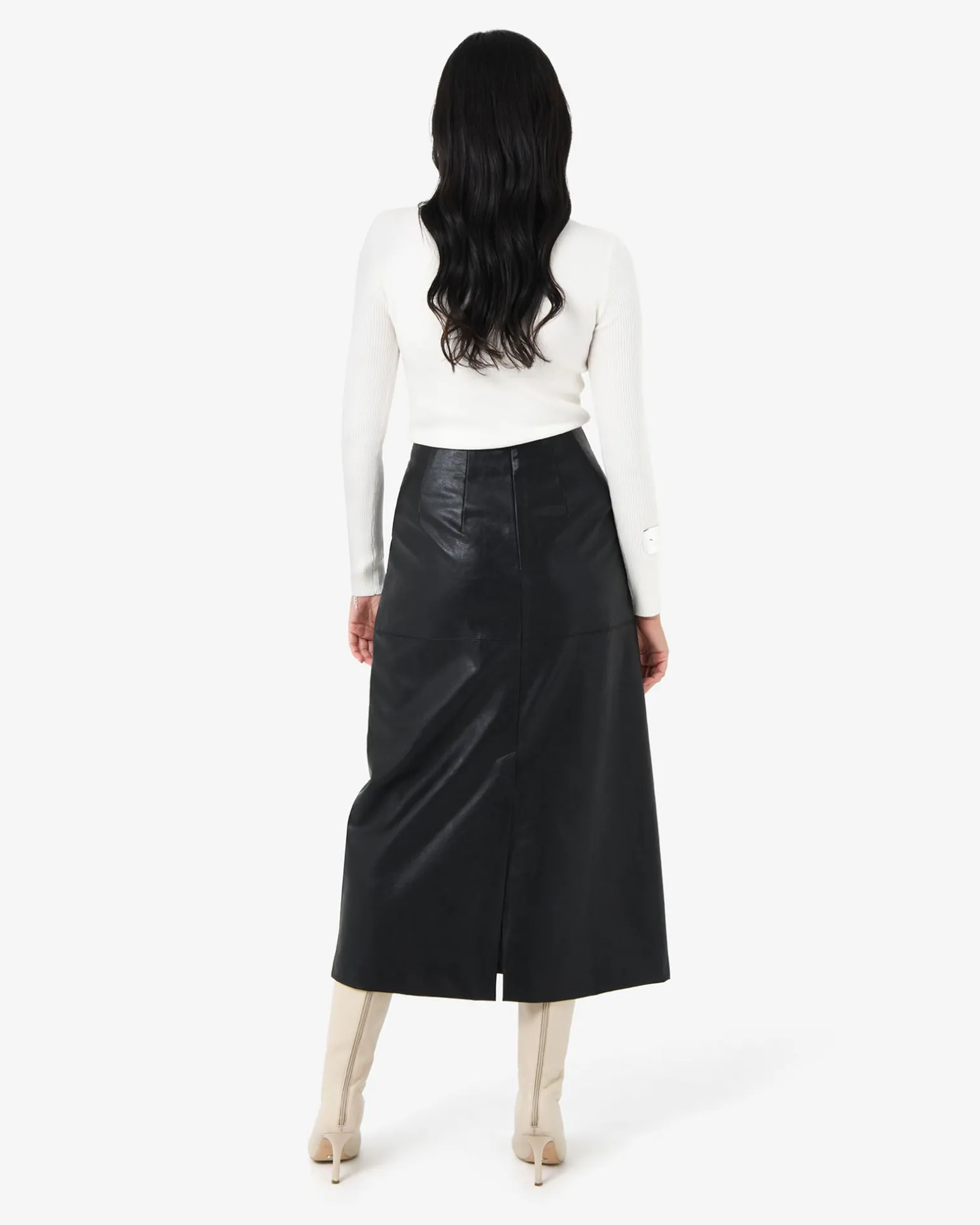Giselle Panel Pu Skirt