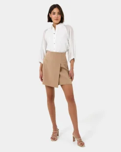 Giulia Gold Button Blouse