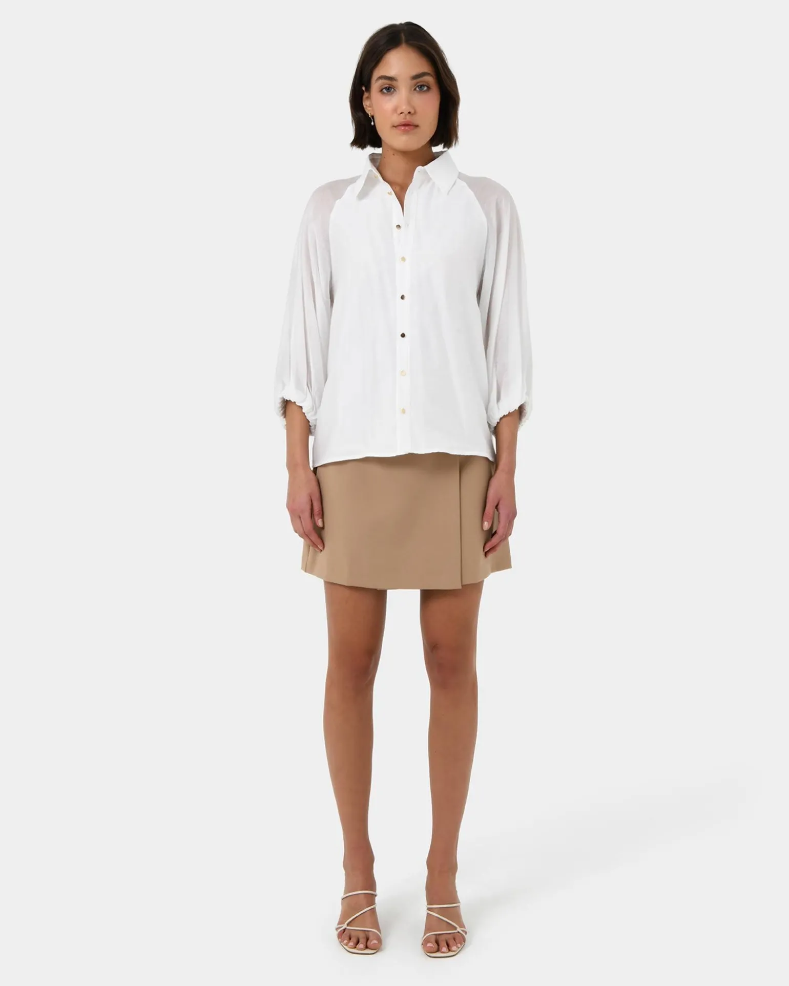 Giulia Gold Button Blouse