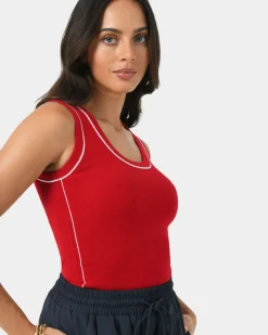 Gloria Contrast Knit Top