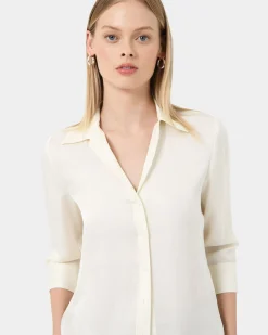 Hailee 3/4 Sleeve Satin Blouse