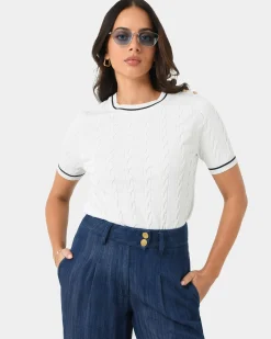 Harvey Cable Knit Top
