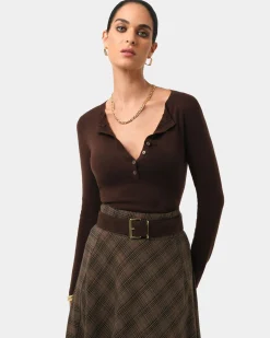 Henley Button Up Knit