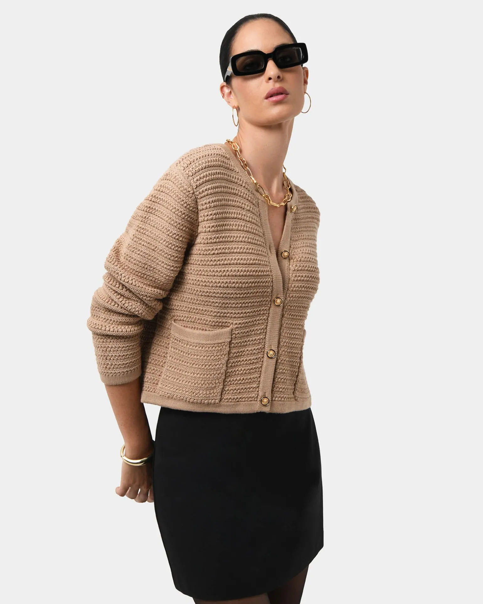 Hollis Textured Cardigan