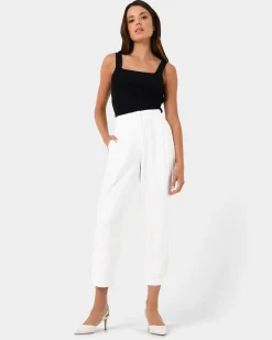 Indigo Elastic Waist Pant