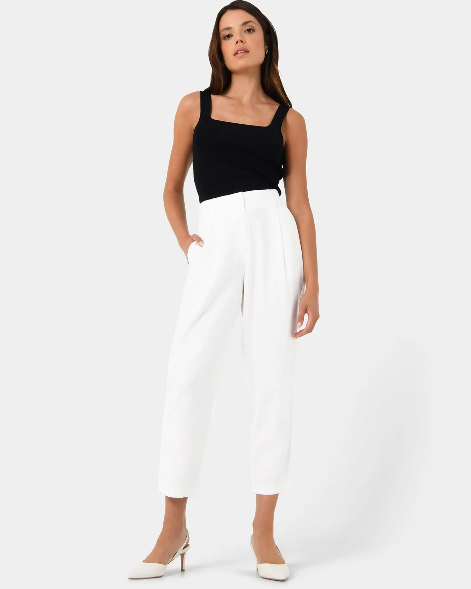 Indigo Elastic Waist Pant