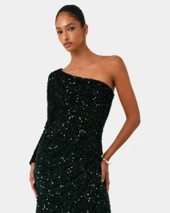 Ivy One Shoulder Sequin Dress