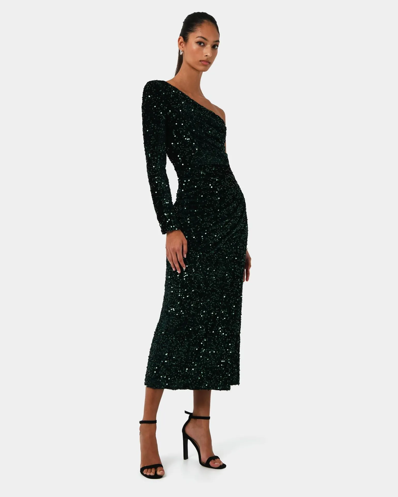 Ivy One Shoulder Sequin Dress