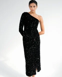 Ivy One Shoulder Sequin Dress