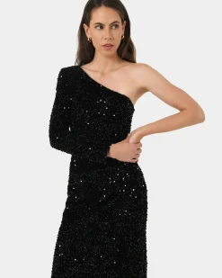 Ivy One Shoulder Sequin Dress