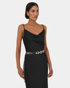 Joy Satin Cowl Neck Dress
