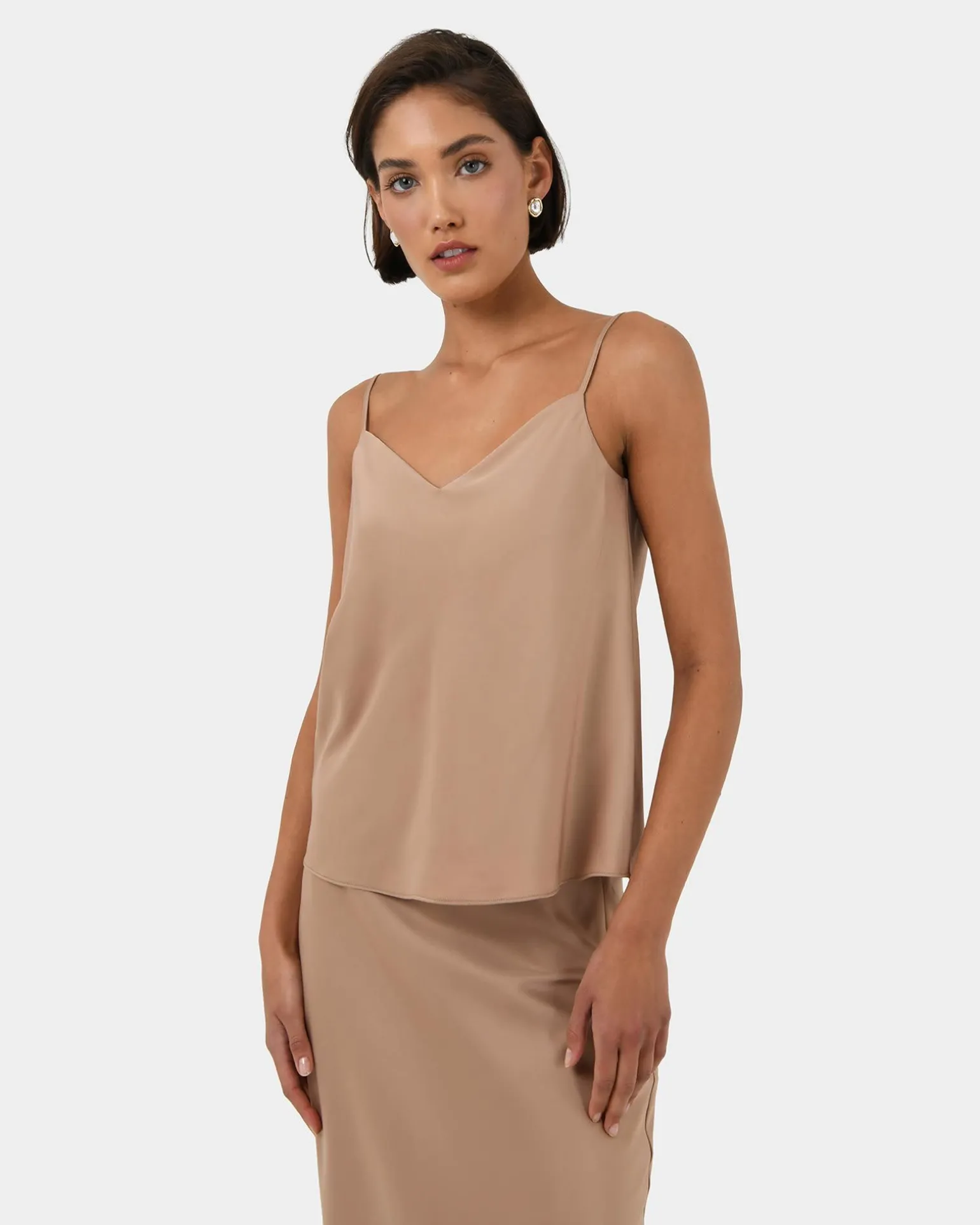 Joy Satin V-neck Cami